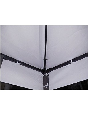 Top Telo Copertura di Ricambio per Gazebo 3x3 MT con Airvent Originale Bianco