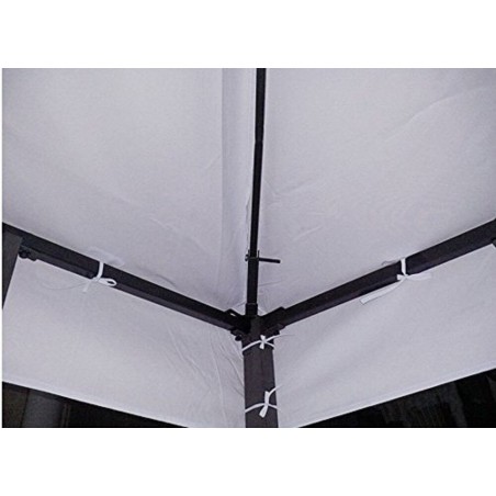 Top Telo Copertura di Ricambio per Gazebo 3x3 MT con Airvent Originale Bianco