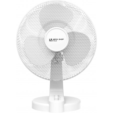 Ventilatore da Tavolo 45 Watt Metallo ABS 3 Pale 3 Velocità Diametro 40 cm Oscillante