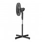 Ventilatore a Piantana 45 Watt Metallo ABS 3 Pale 3 Velocità Diametro 40 Oscillazione Inclinazione Altezza Regolabile Nero