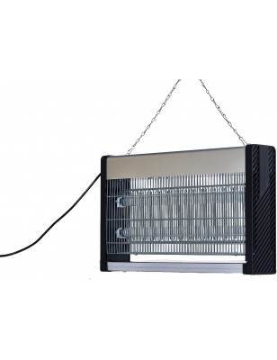 Zanzariera Elettrica Stermina Insetti Ammazza Zanzare Mosche 2 Lampade 30 Watt Copertura 100mq