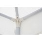 Gazebo da Esterno in Polietilene 300 x 300 cm in Metallo Bianco Gazebo da Esterno in Polietilene 300 x 300 cm in Metallo Bianco
