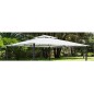 Top Telo di Copertura per Gazebo Ricambio 3x3mt Beige con Airvent aggancio spigo