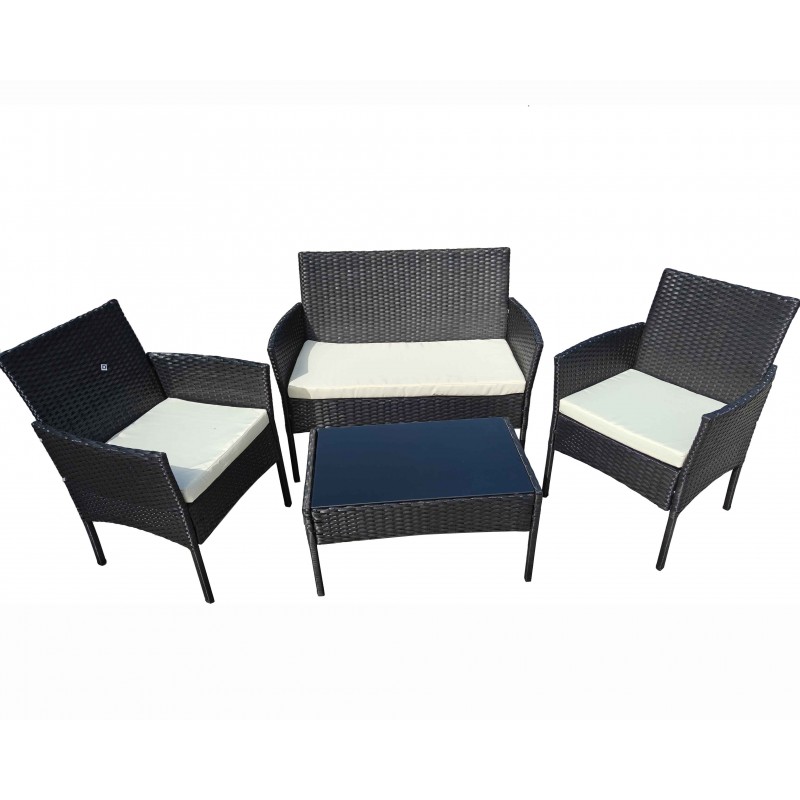 Set Salotto da Esterno con Poltrone Divanetto Cuscini e Tavolino Caffè Set Salotto da Esterno con Poltrone Divanetto Cuscini e Tavolino Caffè