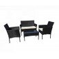 Set Salotto da Esterno con Poltrone Divanetto Cuscini e Tavolino Caffè Set Salotto da Esterno con Poltrone Divanetto Cuscini e Tavolino Caffè