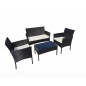 Set Salotto da Esterno con Poltrone Divanetto Cuscini e Tavolino Caffè Set Salotto da Esterno con Poltrone Divanetto Cuscini e Tavolino Caffè