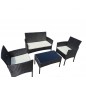 Set Salotto da Esterno con Poltrone Divanetto Cuscini e Tavolino Caffè Set Salotto da Esterno con Poltrone Divanetto Cuscini e Tavolino Caffè