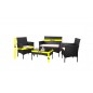 Set Salotto da Esterno con Poltrone Divanetto Cuscini e Tavolino Caffè Set Salotto da Esterno con Poltrone Divanetto Cuscini e Tavolino Caffè