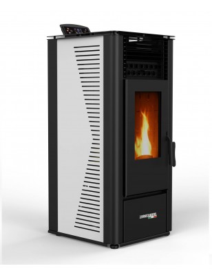Stufa a Pellet 10kW ad Aria Ventilata Rodi Riscaldamento Alta Efficienza 100mq Wifi