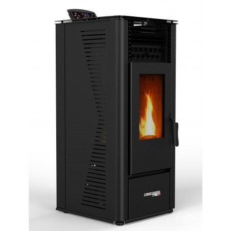Stufa a Pellet 10kW ad Aria Ventilata Rodi Riscaldamento Alta Efficienza 100mq Wifi