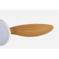 Ventilatore da Soffitto in Legno Massello con Lampada LED, Telecomando e Modulo Wi‑Fi, Motore DC 40W