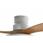 Ventilatore da Soffitto in Legno Massello con Lampada LED, Telecomando e Modulo Wi‑Fi, Motore DC 40W
