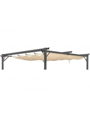 Telo Di Ricambio Per Pergola Retrattile in Poliestere 180 Gr/Mq impermeabile