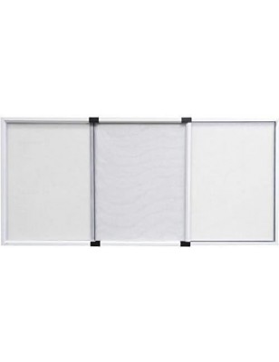 Zanzariera Estensibile Bianca per Finestre Porte H70x100/190cm Con Feltro