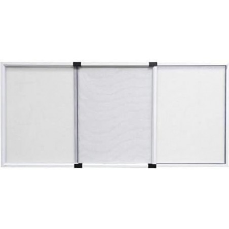 Zanzariera Estensibile Bianca per Finestre Porte H70x100/190cm Con Feltro