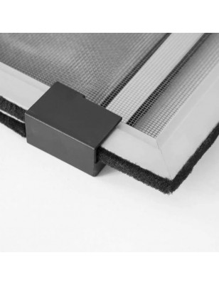 Zanzariera Estensibile Bianca per Finestre Porte H70x100/190cm Con Feltro