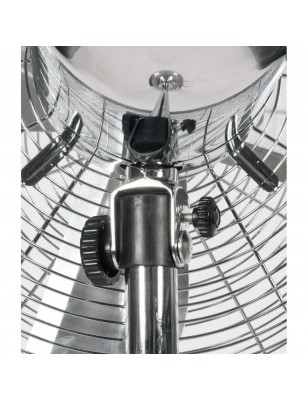 Ventilatore a Piantana da Terra 4 Pale in Acciaio 50W Base Tonda