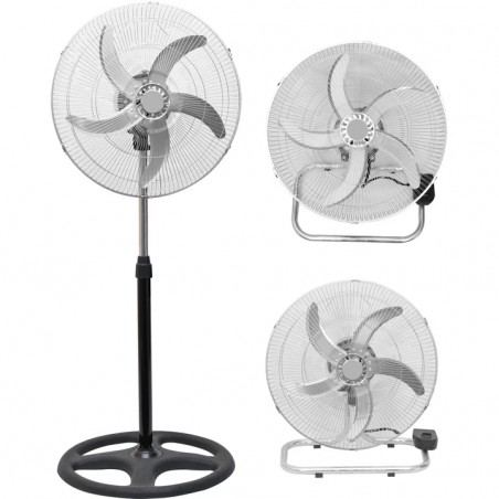 Ventilatore 3 in 1 a Piantana Da Muro O Da Tavolo 60W