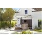 Pergola a Muro 3x2,5 mt con Telo Idrorepellente Tettoia Beige Copertura Pergola a Muro 3x2,5 mt con Telo Idrorepellente Tettoia Beige Copertura