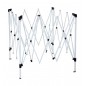 Gazebo Pieghevole Giardino 3x3MT Automatico Fisarmonica Fiera Stand Mare Mercato