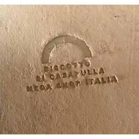 Biscotto di Casapulla Pietra Refrattaria per Pizza Forno Fornace Sorbo Made in Italy (L33xP34xH2cm)