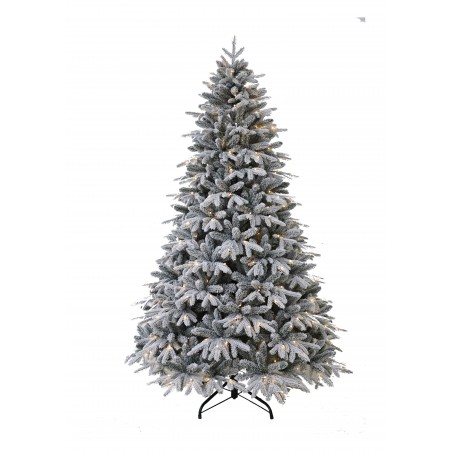 Albero di Natale Innevato Pe Pvc "Everest" Bianco Superfolto