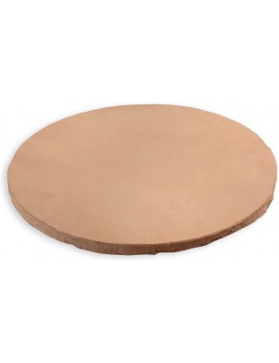 Biscotto di Casapulla Pietra Refrattaria per Pizza Forno Fornace Sorbo Made in Italy (Tonda Ø33/33xH1,8cm)