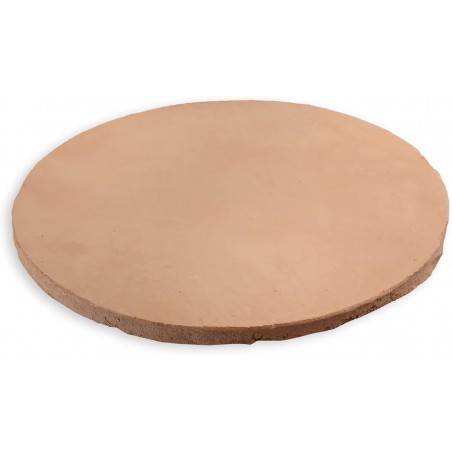 Biscotto di Casapulla Pietra Refrattaria per Pizza Forno Fornace Sorbo Made in Italy (Tonda Ø33/33xH1,8cm)