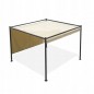 Pergola da Giardino 3x3 metri in Acciaio con Telo Scorrevole Retrattile in Poliestere 180 g/m²