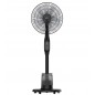 Ventilatore a Piantana 5 Pale con Nebulizzatore 90W Oscillazione Timer 24 Ore