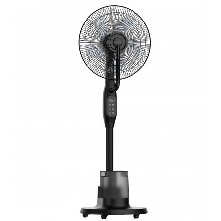 Ventilatore a Piantana 5 Pale con Nebulizzatore 90W Oscillazione Timer 24 Ore