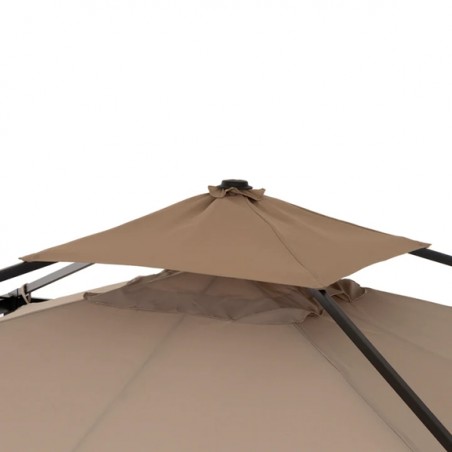 Gazebo Richiudibile da Giardino 3x3 Metri Struttura in Acciaio Antracite con Telo in Poliestere Impermeabile
