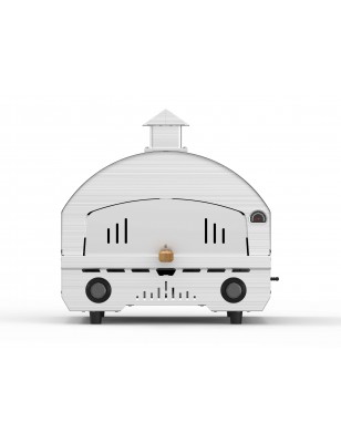 Forno per Pizza a Gas in Acciaio Inox Doppio Bruciatore Speedy500 Pietra 500 Gradi Forno da Esterno Portatile