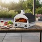 Forno per Pizza a Gas in Acciaio Inox Doppio Bruciatore Speedy500 Pietra 500 Gradi Forno da Esterno Portatile Forno per Pizza a Gas in Acciaio Inox Doppio Bruciatore Speedy500 Pietra 500 Gradi Forno da Esterno Portatile