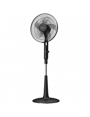 Ventilatore a piantana 65W, 5 pale Ø40 cm, 10 velocità, oscillante/inclinabile, altezza regolabile, timer e telecomando