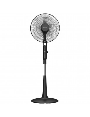 Ventilatore a piantana 65W, 5 pale Ø40 cm, 10 velocità, oscillante/inclinabile, altezza regolabile, timer e telecomando