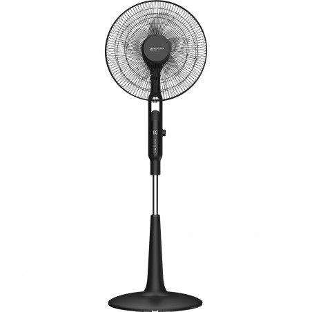 Ventilatore a piantana 65W, 5 pale Ø40 cm, 10 velocità, oscillante/inclinabile, altezza regolabile, timer e telecomando