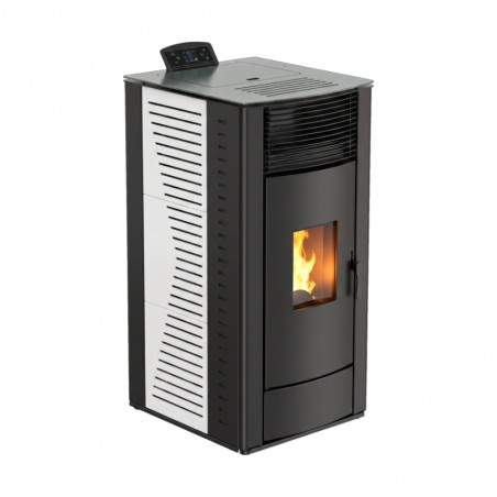 Stufa a Pellet 12.8kW Canalizzabile Ventilata Atene Riscaldamento 150mq