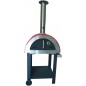 Forno a Legna per Pizza 3 Pizze in Acciaio da Esterno Barbecue Giardino con Refrattario Forno a Legna per Pizza 3 Pizze in Acciaio da Esterno Barbecue Giardino con Refrattario
