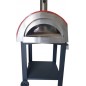 Forno a Legna per Pizza 3 Pizze in Acciaio da Esterno Barbecue Giardino con Refrattario Forno a Legna per Pizza 3 Pizze in Acciaio da Esterno Barbecue Giardino con Refrattario
