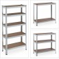 Scaffale Scaffali Scaffalatura Metallo zincato 5 Ripiani Magazzino Slim L70xP30xH150cm