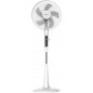 Ventilatore a Piantana 65 Watt con Telecomando Timer Metallo ABS 5 Pale 10 Velocità Diametro 40 Oscillazione Inclinazione Bianco Ventilatore a Piantana 65 Watt con Telecomando Timer Metallo ABS 5 Pale 10 Velocità Diametro 40 Oscillazione Inclinazione Bianco