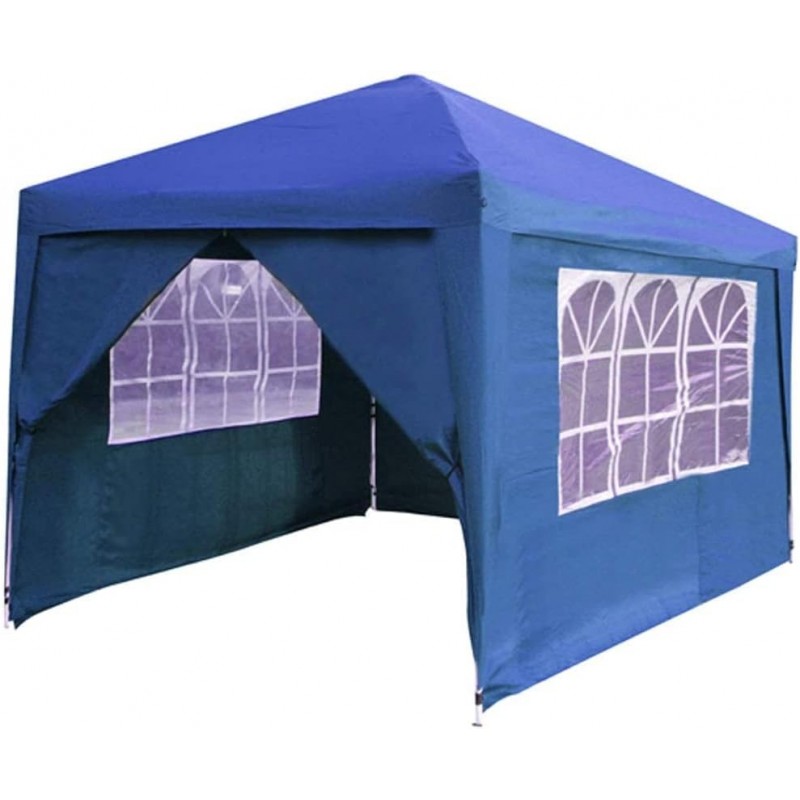 Gazebo Pieghevole Giardino con Tende 3x3MT Automatico Fisarmonica Fiera Mare