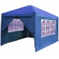 Gazebo Pieghevole Giardino con Tende 3x3MT Automatico Fisarmonica Fiera Mare