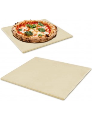 Pietra di ricambio per Forno 3 Pizze a legna e gas Mega Shop Italia misura L33xP36xH2cm