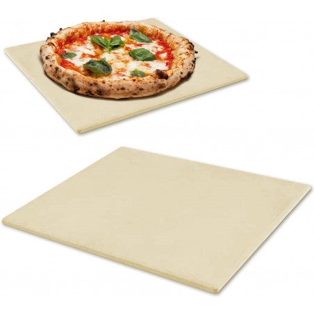 Pietra di ricambio per Forno 3 Pizze a legna e gas Mega Shop Italia misura L33xP36xH2cm