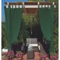 Tenda da Sole per Gazebo Pergola Veranda Impermeabile Anti-Muffa 160X270 cm