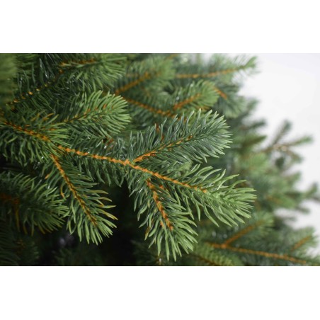 Albero di Natale Realistico Foglie Pvc Pe Superfolto Verde Apertura Rapida