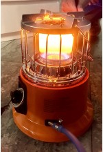 Photo from customer for Stufa Portatile da Campeggio 3000Watt 2 in 1 con Fornello Integrato Bombola GPL Per uso Esterno