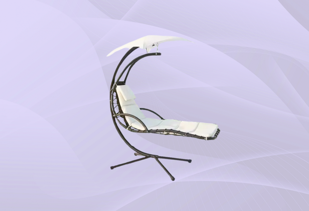 Cerchi relax e design? Il Dondolo da giardino con struttura in acciaio e cuscini è la scelta ideale
